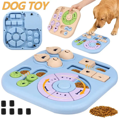 TAILSOFHOME Interactive Dog Puzzle Treat Slow Feeder