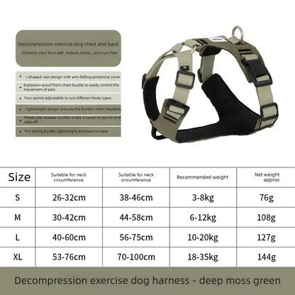 TAILSOFHOME Lightweight Breathable No-Pull Mesh Dog Harness