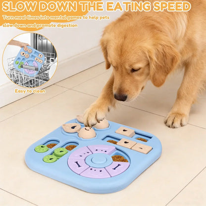 TAILSOFHOME Interactive Dog Puzzle Treat Slow Feeder