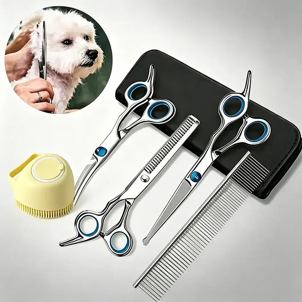TAILSOFHOME 2-Sided Pet Grooming Kit for Dogs Cats and Rabbits