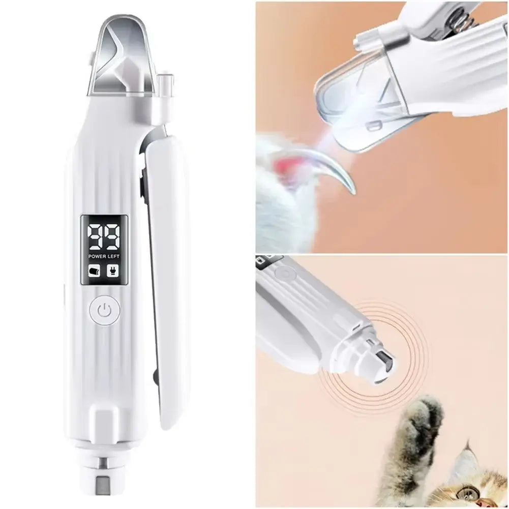 TAILSOFHOME 2-in-1 Electric Dog and Cat Nail Grinder