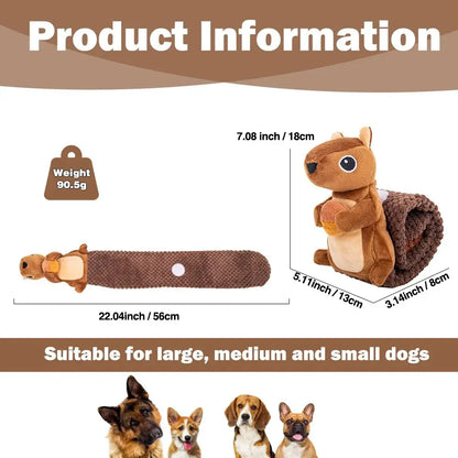 TAILSOFHOME Interactive Squeaky Treat Dispenser Dog Puzzle Toy