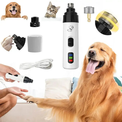 TAILSOFHOME Low Noise USB Rechargeable Dog and Cat Nail Grinder