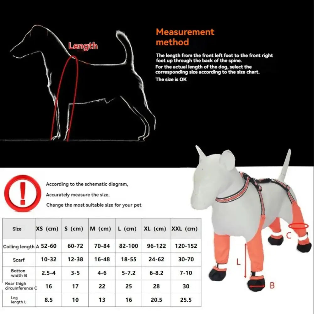 TAILSOFHOME Reflective Waterproof Anti-Slip Dog Boots