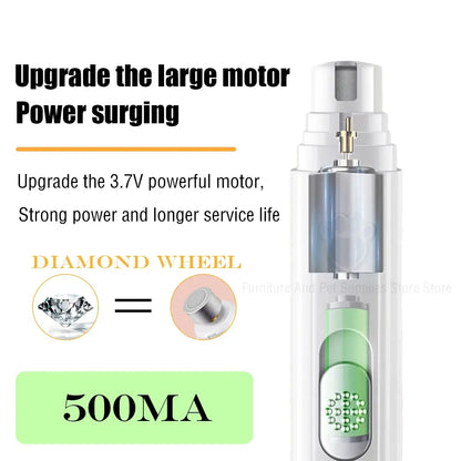 TAILSOFHOME USB Rechargeable Dog and Pet Nail Grinder