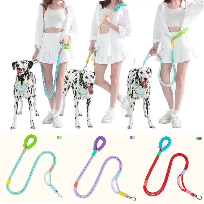 TAILSOFHOME Hands-Free Adjustable Dog Leash with Waist Belt