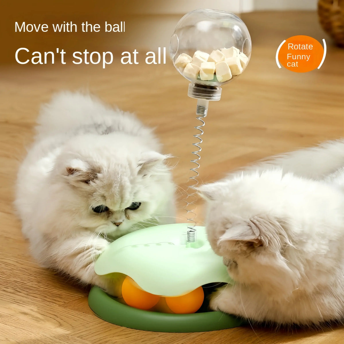 Interactive Puzzle Ball – FTAILSOFHOME Smart Wireless Pet Water Fountain 3Lun-Filled Feeder for Smarter, Happier Pets