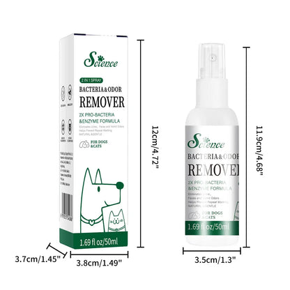 TAILSOFHOME Pet Odor Remover Deodorizing Spray for Cats Dogs