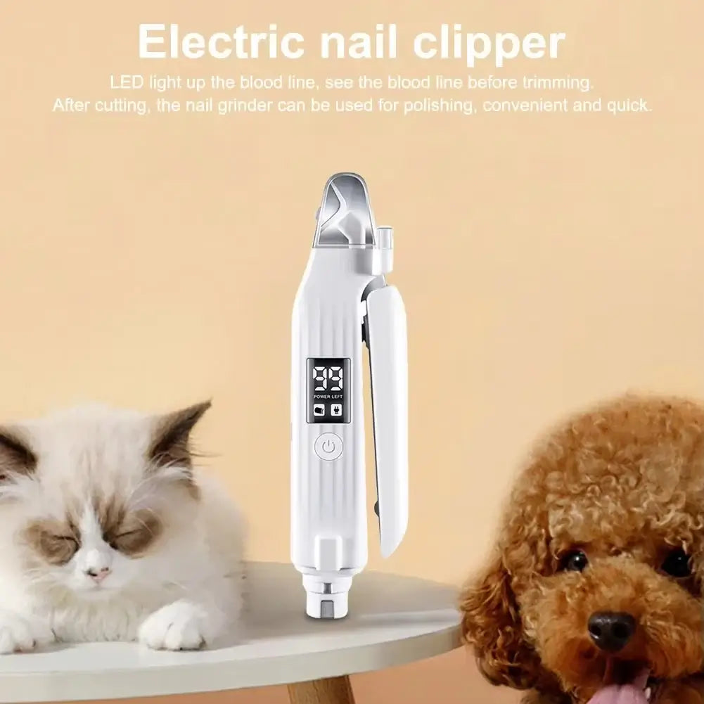 TAILSOFHOME 2-in-1 Electric Dog and Cat Nail Grinder
