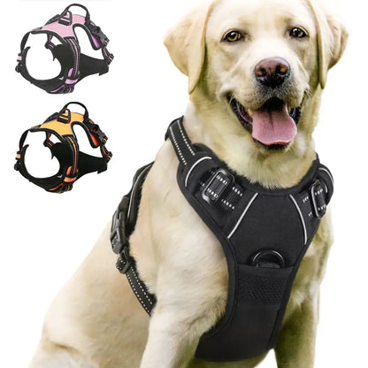 TAILSOFHOME No-Pull Reflective Adjustable Padded Dog Harness