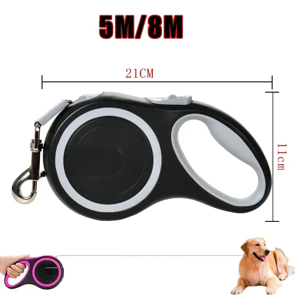 TAILSOFHOME 5m/8m Retractable Nylon Dog Leash for Walking