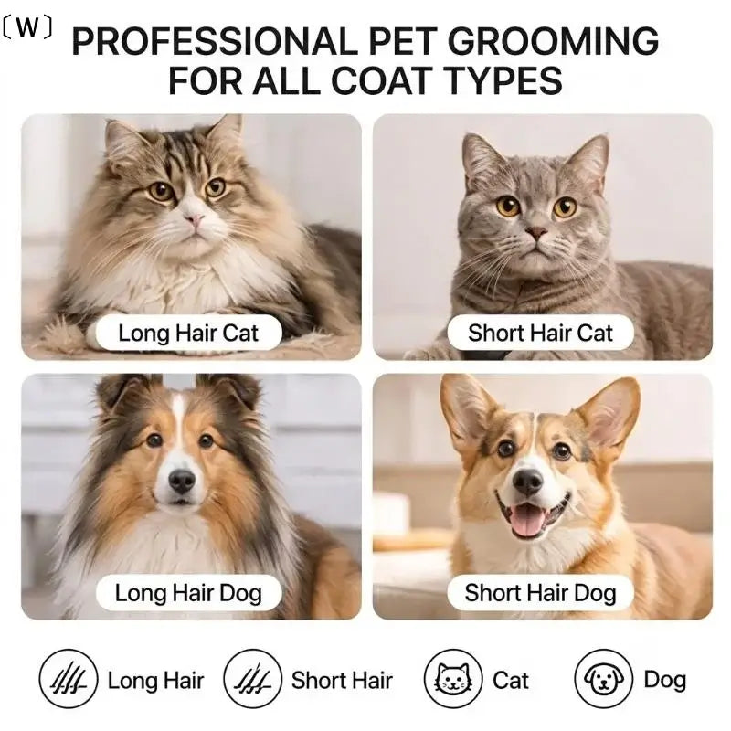 TAILSOFHOME Pet Deshedding Brush for Dogs and Cats