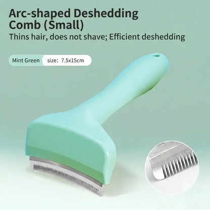 TAILSOFHOME Pet Deshedding Brush for Dogs and Cats