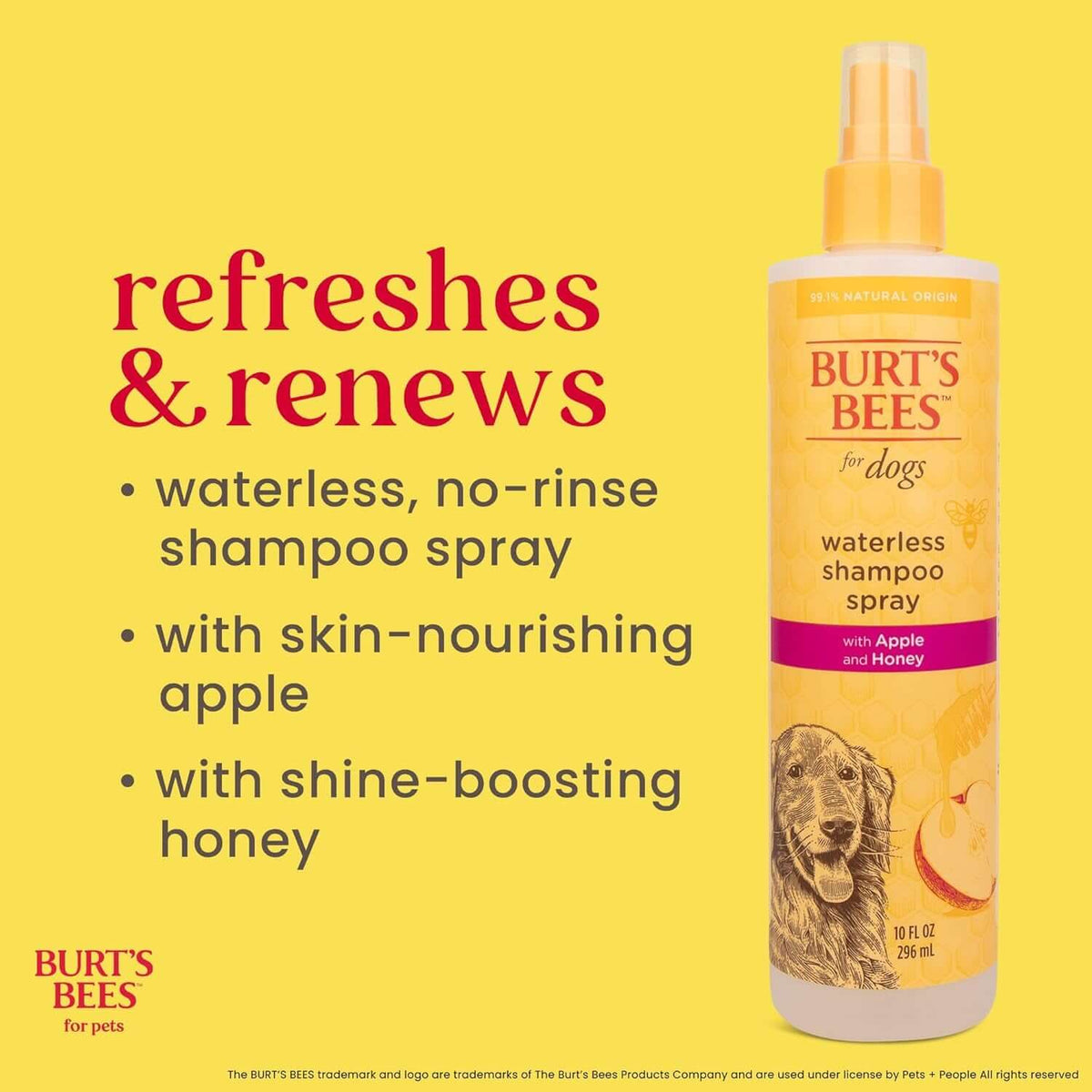 Waterless Shampoo SpraTAILSOFHOME transparent cat carrier backpack for small pets and puppiesy for Dogs, Apple &amp; Honey, No-Rinse Dry Dog Shampoo for All Dogs and Puppies, Ph Balanced, No Sulfates, Parabens, Phthalates, 10 Fl Oz