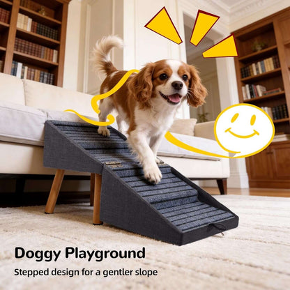 Foldable 2-in-1 Dog StairsTAILSOFHOME cozy hanging hammock bed for hamsters, rats and guinea pigs