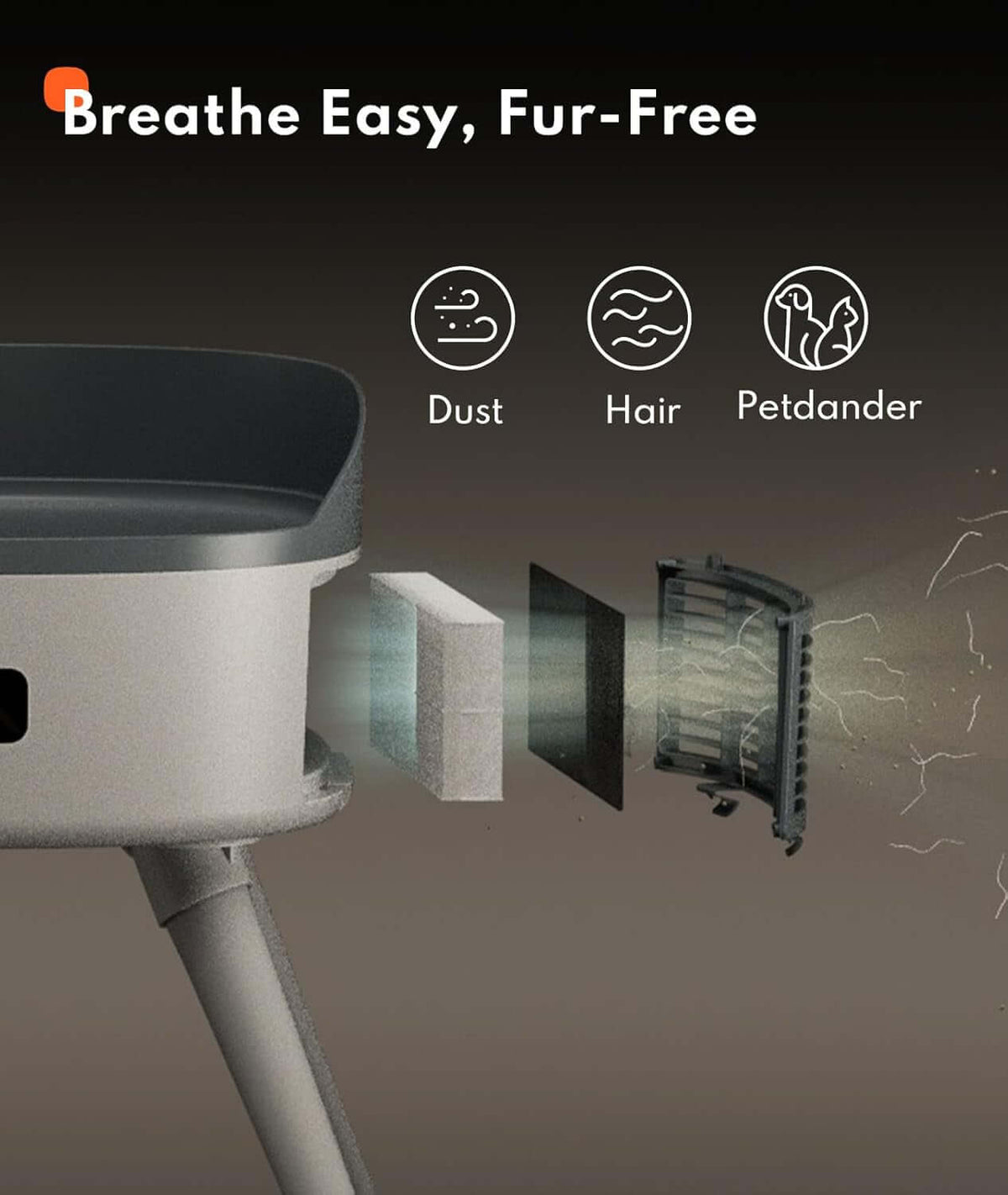 Pet Heated Cat TAILSOFHOME Smart Wireless Pet Water Fountain 3LBed Heater
