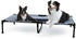 K&H Outdoor Elevated Dog BTAILSOFHOME transparent cat carrier backpack for small pets and puppiesed - Cooling Raised Dog Bed for Large & Extra-Large Pets, Breathable Mesh Center Hammock Design, Indoor/Outdoor Washable Cover, Portable Metal Frame, Gray, XL 50X32In