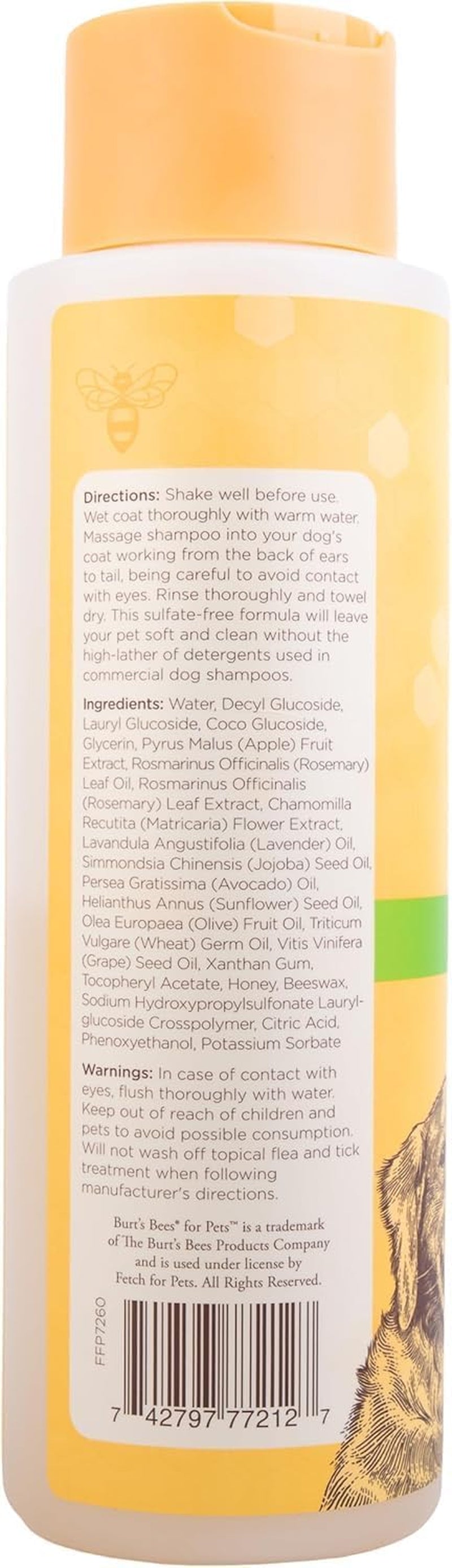Deodorizing Dog Shampoo Apple Rosemary 95 Percent Natural Ph Balanced Sulfate-Free Smelly Dogs 16 FL OZ 2 Pack