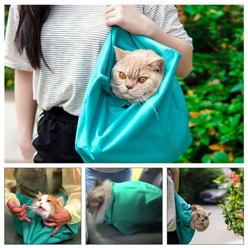 PurrfectGo Plush Travel Tote – ThTAILSOFHOME PurrfectGo Plush 2-in-1 Cat Travel Totee 2-in-1 Cozy Carry Bag for Cats